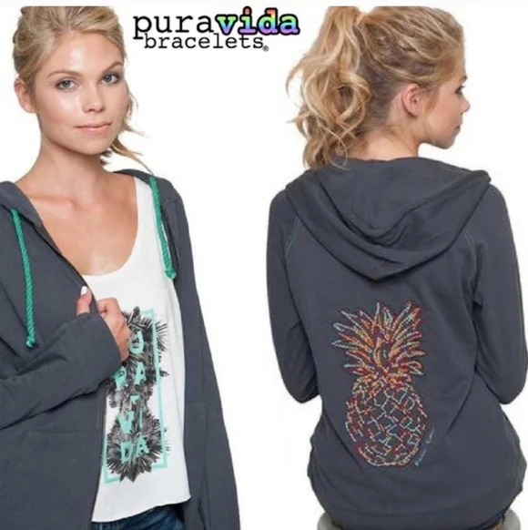 Pineapple Hoodie Pura Vida - Picture 4 of 7